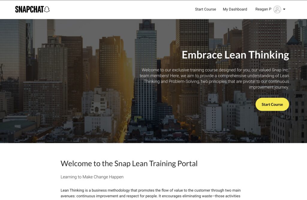 Snap Continuous Improvement Platform